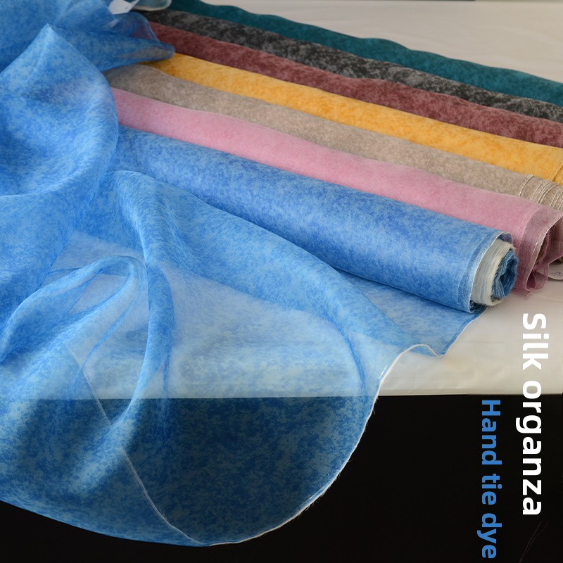 Tie-dye Silk Organza Fabric fo - Sewing Tie Dye 评论和价格