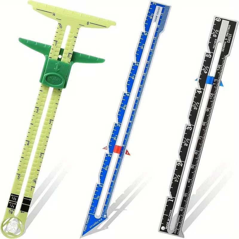 5-IN-1 Sewing Seam Ruler Measu - Sewing Gauge Ruler 评论和价格
