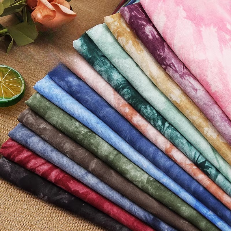 Tie-dye Thin Cotton Linen Fabr - Sewing Tie Dye 评论和价格