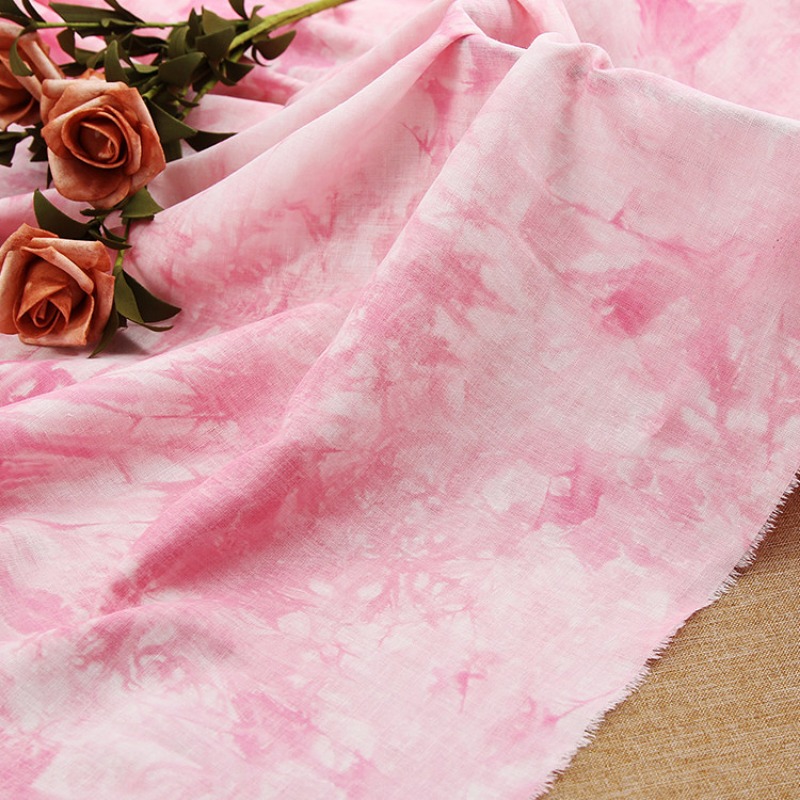 Tie-dye Thin Cotton Linen Fabr - Sewing Tie Dye 评论和价格