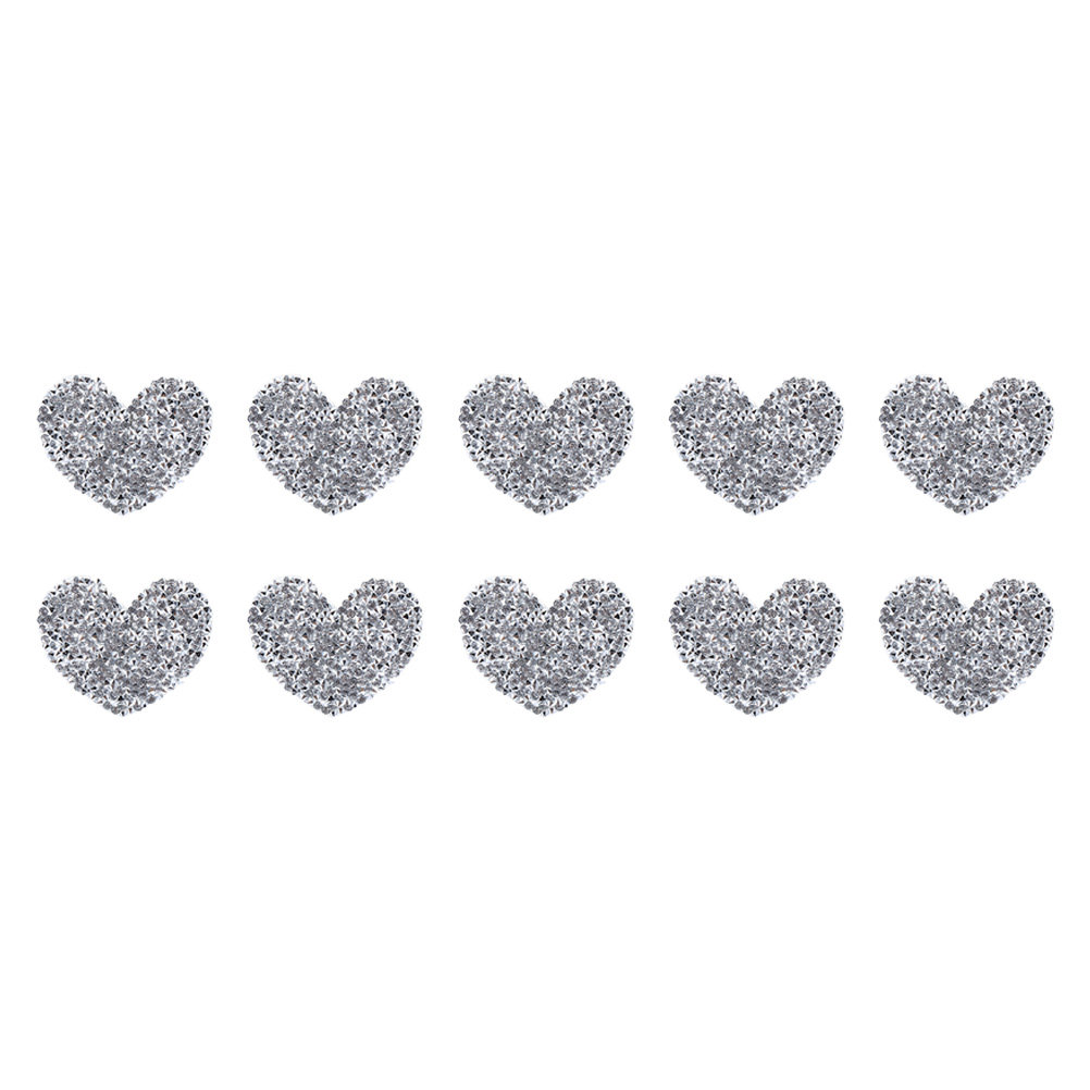 10Pcs Heart Embroidered Patche - Sewing Recycle 评论和价格