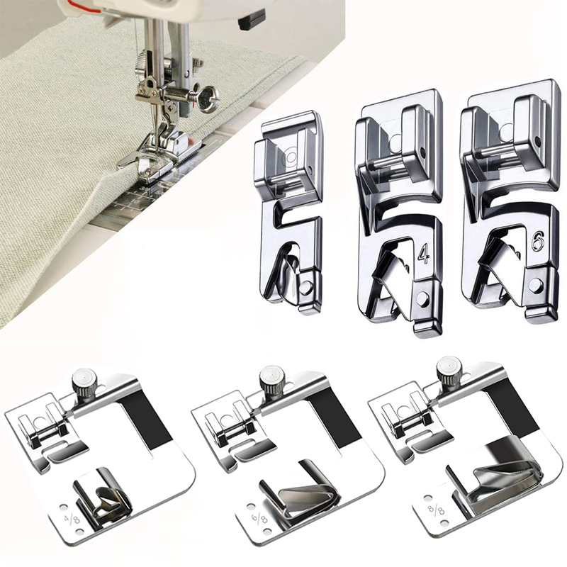 3Pcs Rolled Hem Sewing Machine - Sewing Gauge Ruler 评论和价格