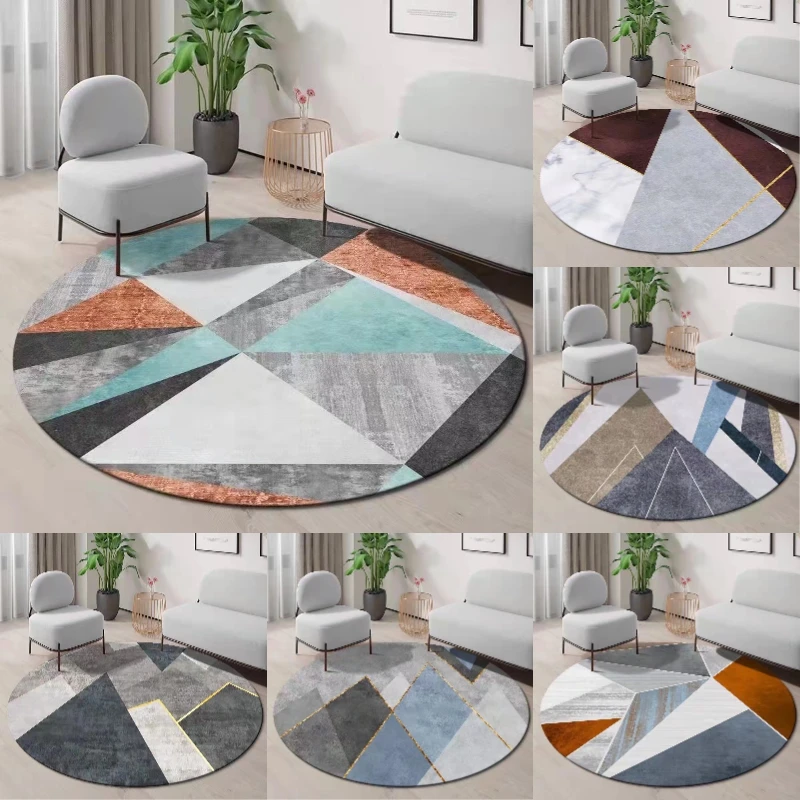~O~Geometric Round Rug with Mo - Century Textile & Sewing Supply 评论和价格