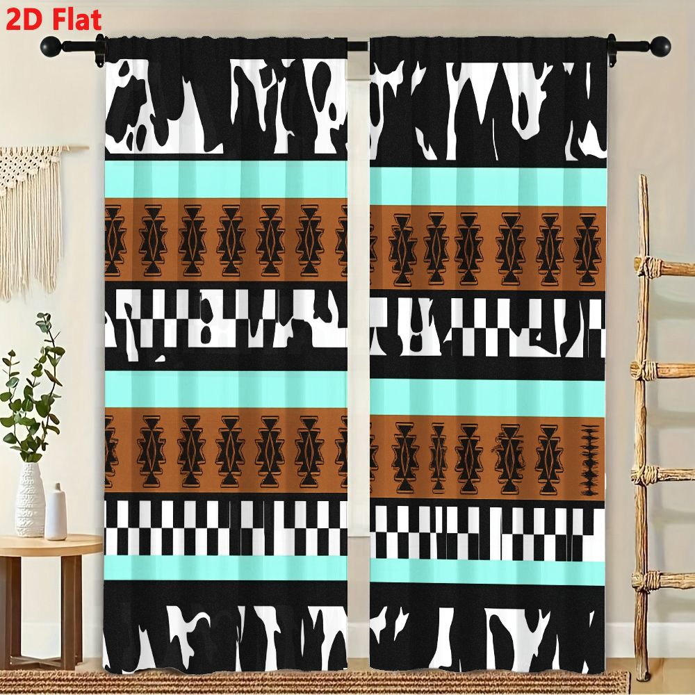 2Pcs Curtains 2D Flat Geometri - Century Textile & Sewing Supply 评论和价格
