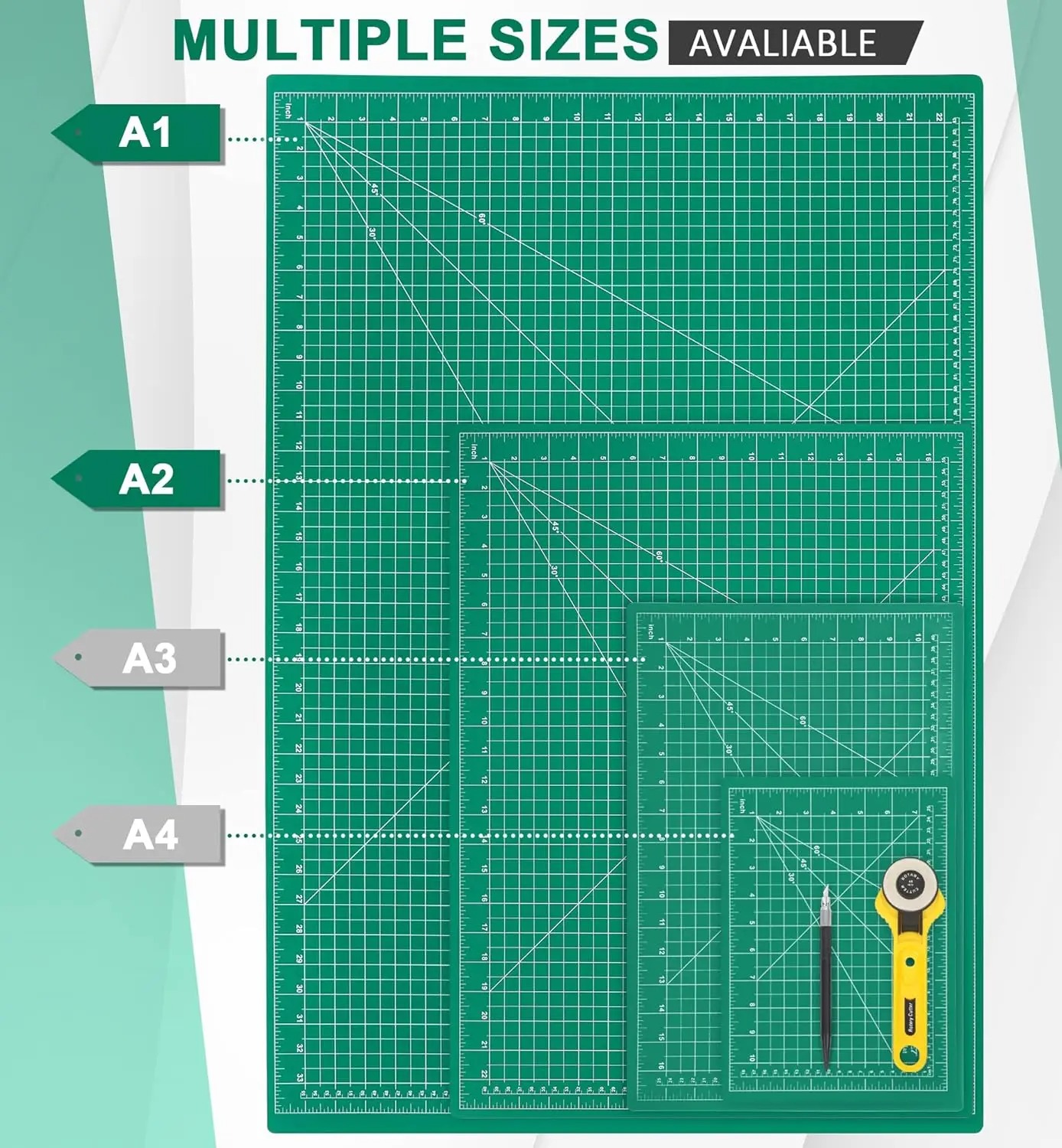 A2 A3 A4 A5 PVC Cutting Mat Do - Cutting Mat Self Heal 评论和价格