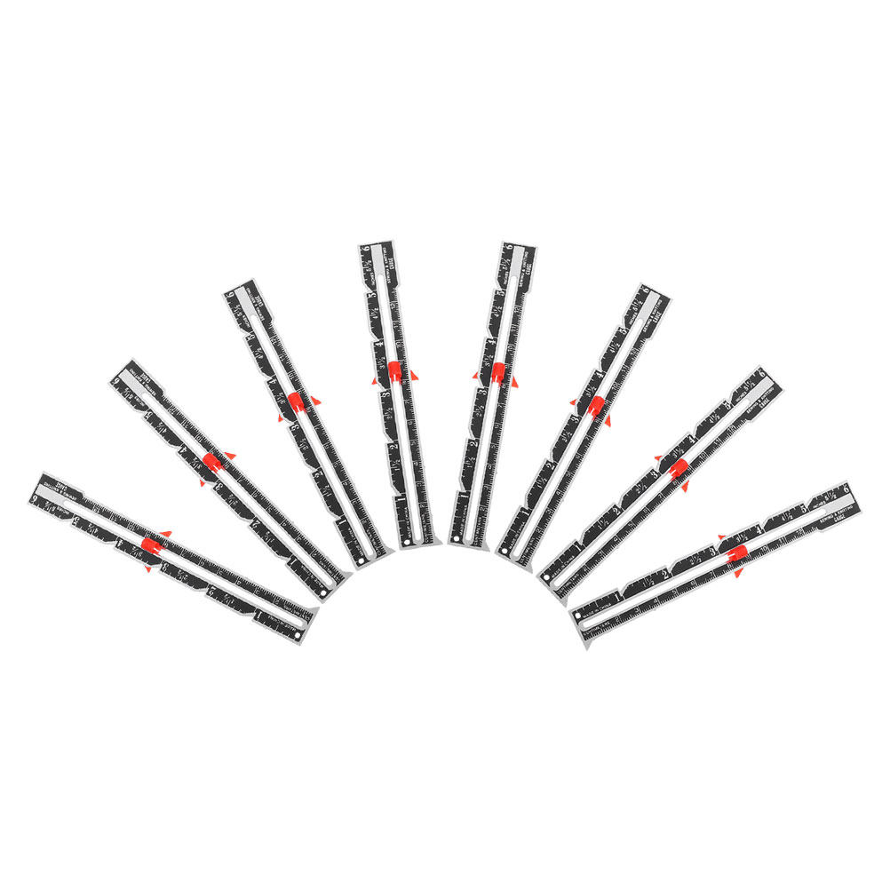 8Pcs Ergonomic Seam Gauge Rule - Sewing Gauge Ruler 评论和价格