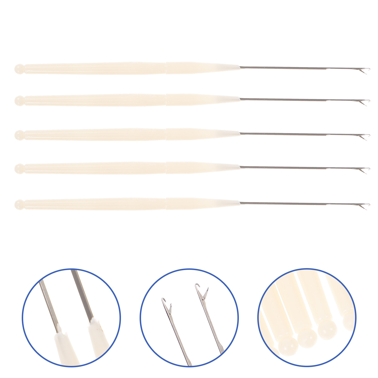 5Pcs Small Crochet Needles Stu - Needle Threader Tool 评论和价格