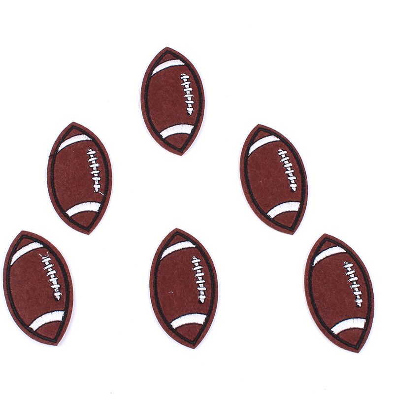 10pcs/lot Iron On football Pat - Velcro Sew On 评论和价格