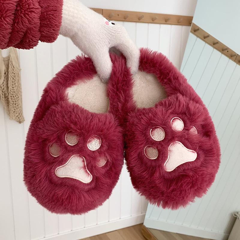 Women Indoor Furry Slippers Cu - Sewing House 评论和价格