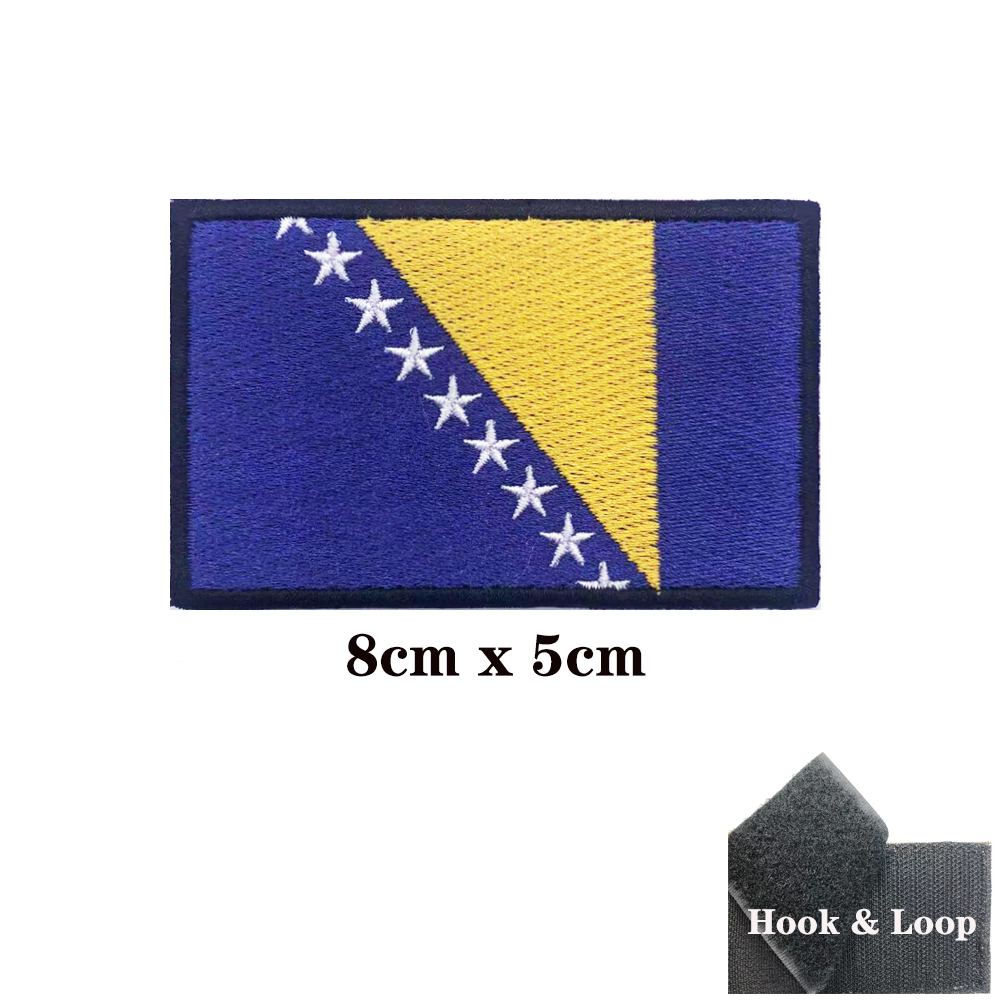 1PC Flag of Bosnia and Herzego - Velcro Sew On 评论和价格