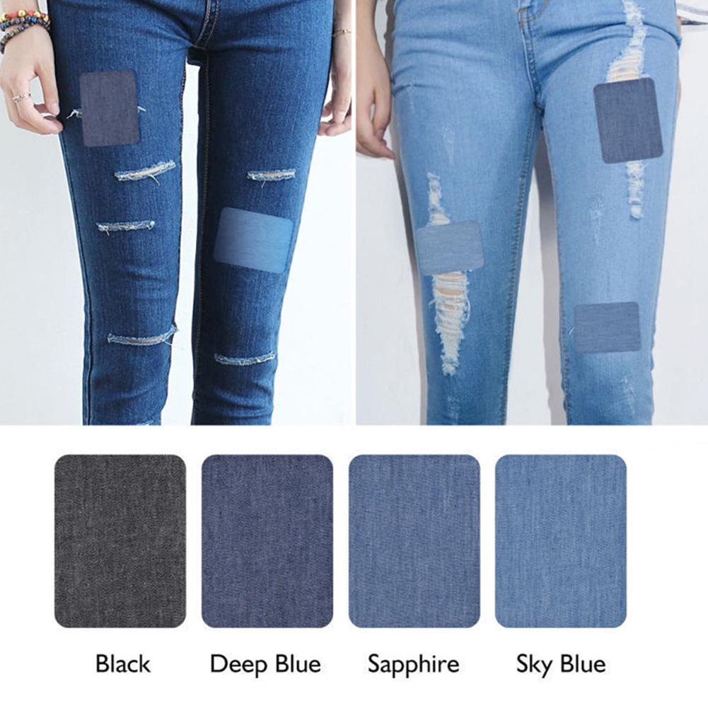 20Pcs Denim Cut Piece Iron On  - Velcro Sew On 评论和价格