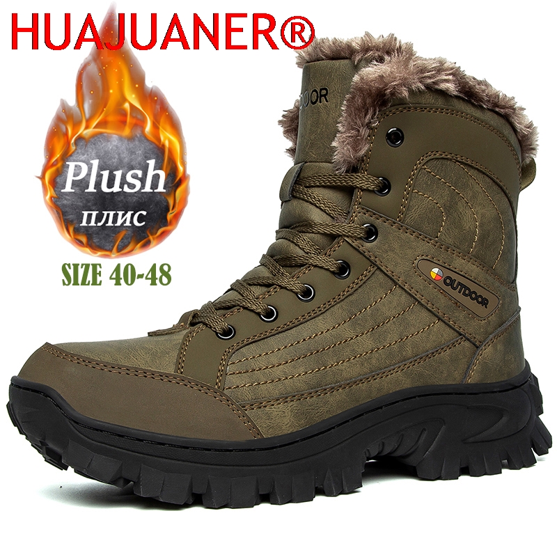 Men Winter Snow Boots Platform - Sewing Nylon 评论和价格