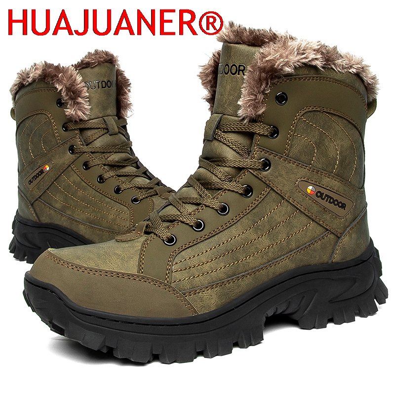 Men Winter Snow Boots Platform - Sewing Nylon 评论和价格
