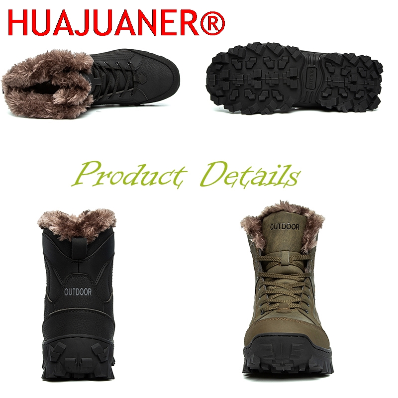 Men Winter Snow Boots Platform - Sewing Nylon 评论和价格